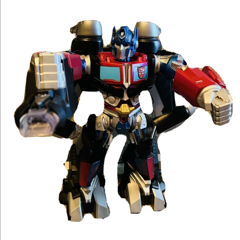 RARE Transformers Mega Power Bots OPTIMUS PRIME Hasbro 12" Lights Talking